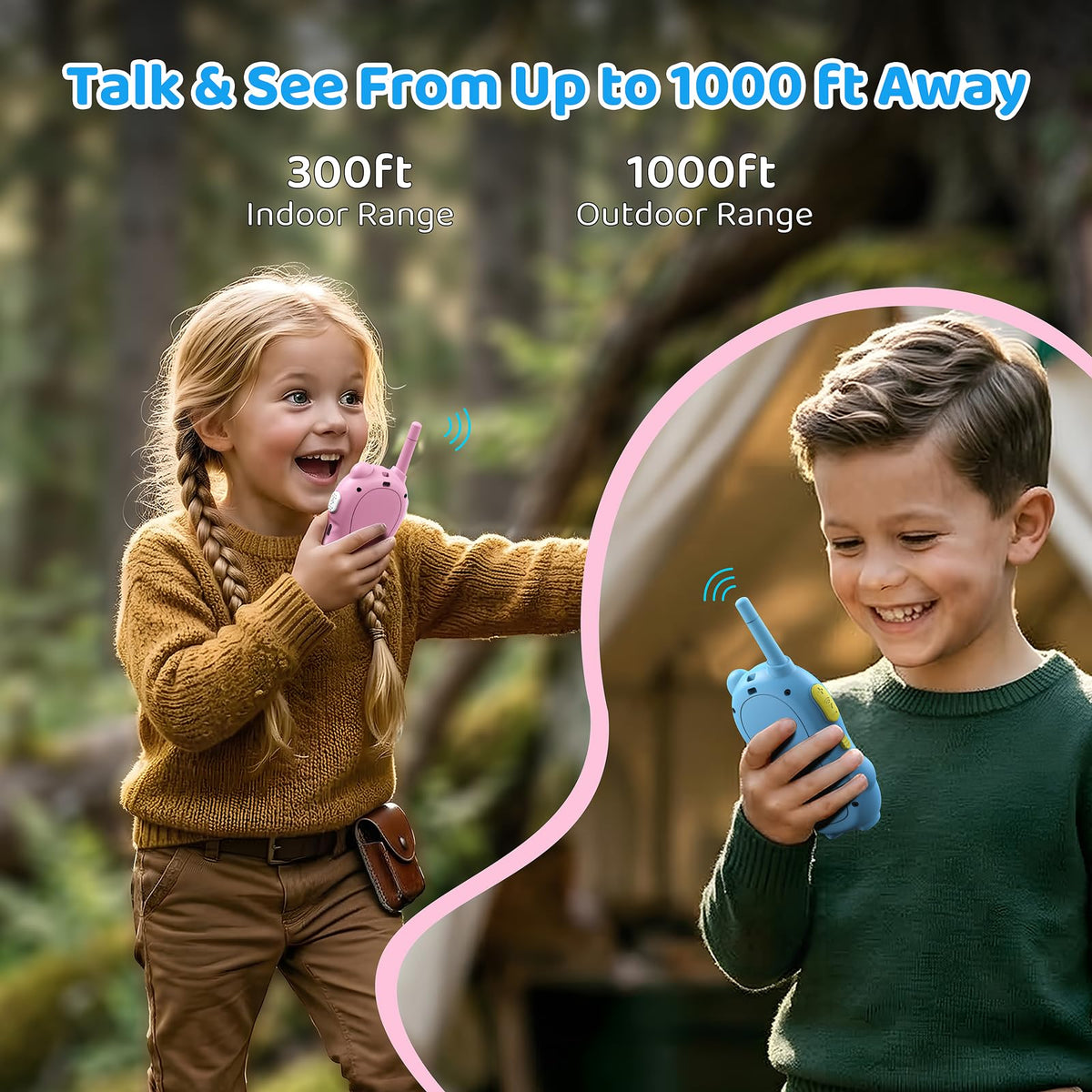 Beslike 2-inch HD screen close-up for clear video calls.