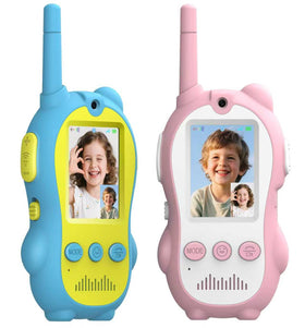 Beslike video walkie talkies for kids, front view, ideal for outdoor adventures.