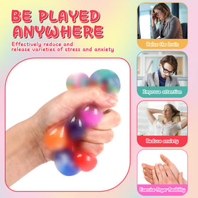 BESNEL stress ball in action showing squeezing for focus and calm