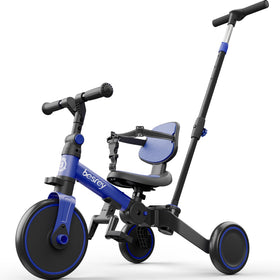 Besrey 4-in-1 Toddler Bike folded design for compact storage and transport.
