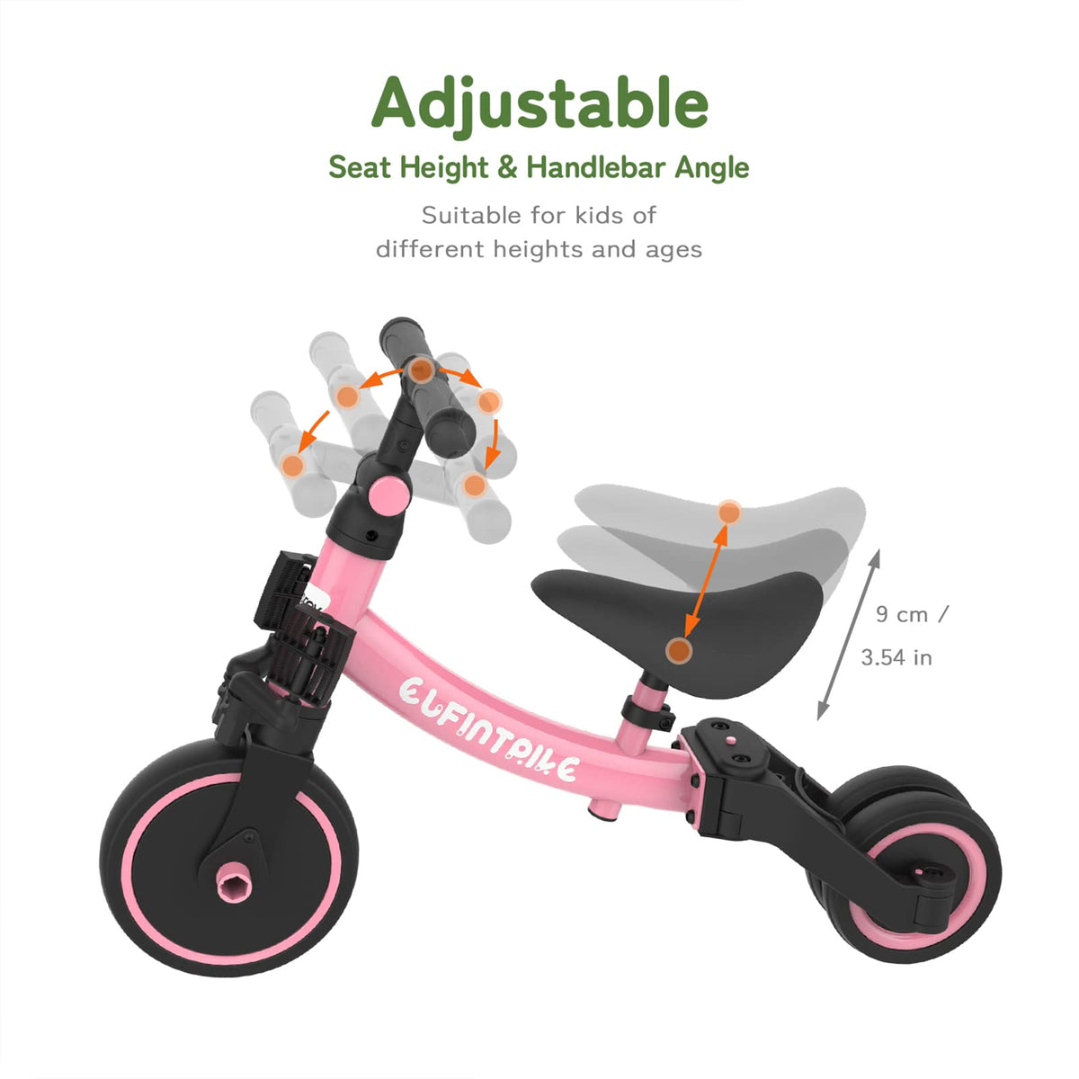Besrey 5-in-1 toddler bike shown with simple-frame setup for quick assembly.