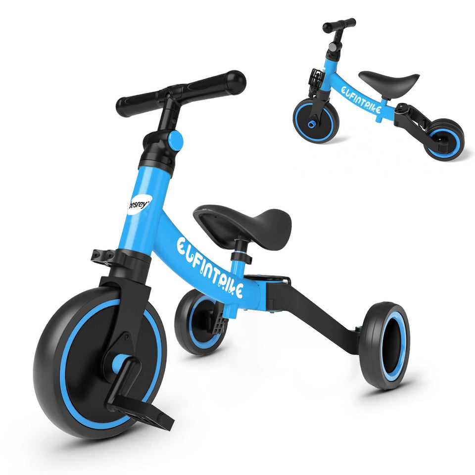 Besrey 5-in-1 bike body shows adjustable sizing for growing toddlers.