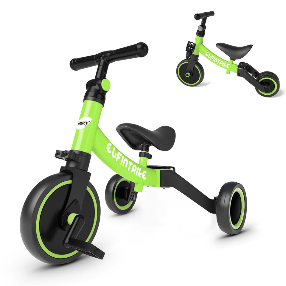 Besrey 5-in-1 toddler bike frame showcases durable carbon steel construction.