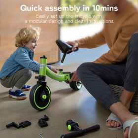 Besrey 5-in-1 handlebars with anti-slip grip for confident steering.