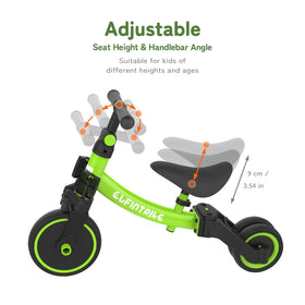 Besrey 5-in-1 pedal mechanism enables easy mode switching for toddlers.