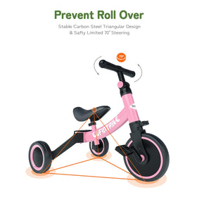 Besrey tricycle with non-slip handrails and enclosed wheels for safety.