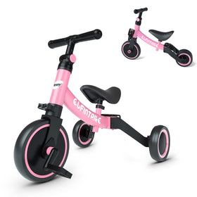 Besrey 5-in-1 toddler bike side view showing adjustable riding modes for growing kids.