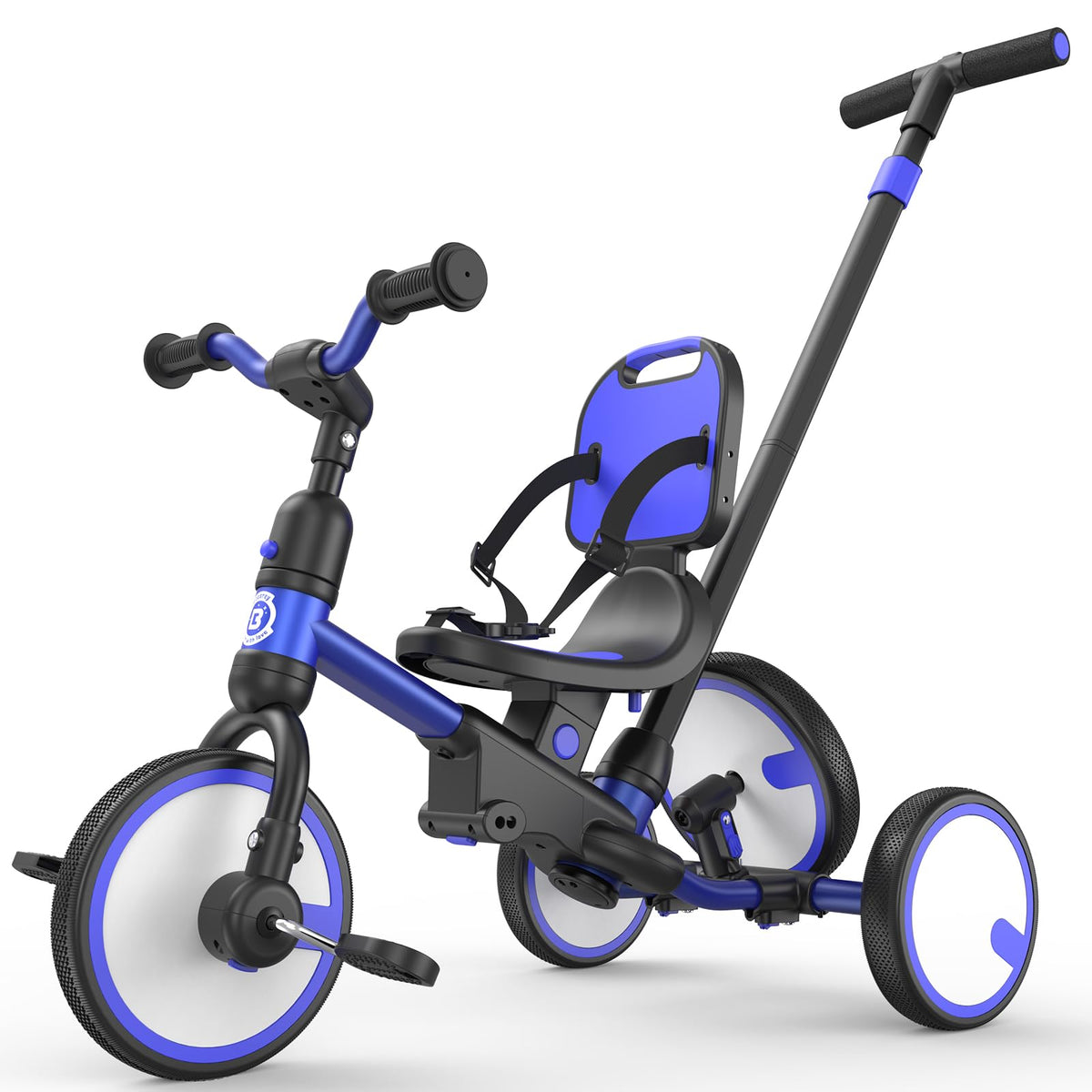 Besrey 5-in-1 toddler tricycle with push handle for easy parent-guided walks