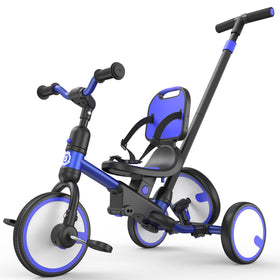 Besrey 5-in-1 toddler tricycle with push handle for easy parent-guided walks