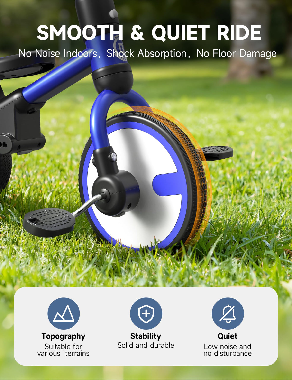 Besrey spare wheel enables instant switch to balance-bike mode
