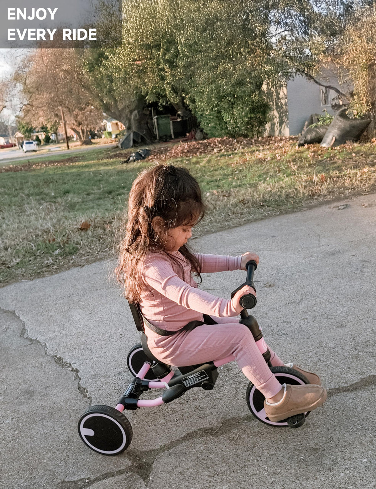 Besrey adjustable push handle with four positions for parent comfort.