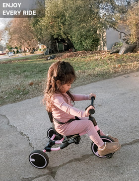 Besrey adjustable push handle with four positions for parent comfort.