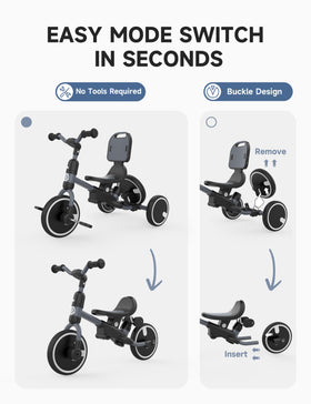 Besrey anti-tip structure reduces wobble during exploration.