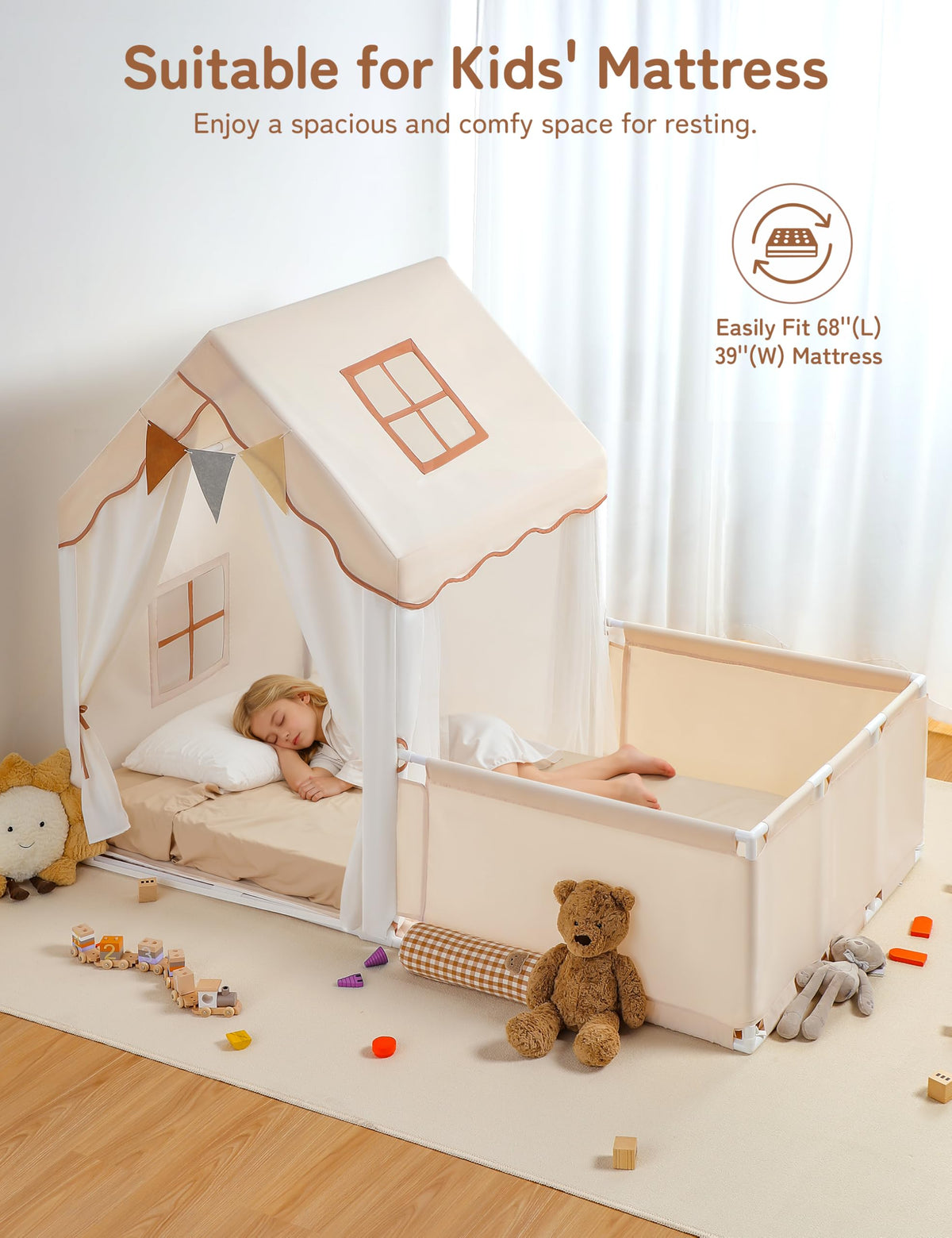 Besrey indoor outdoor playhouse suitable for home, park, or classroom