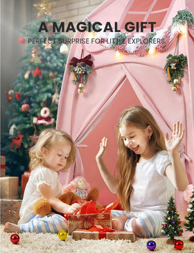 Besrey star-lit play tent supports reading and storytelling