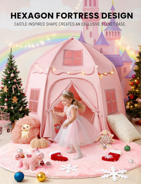 Besrey play tent with door and three windows for easy supervision