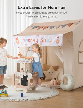 Besrey Play Tent with two doors for easy entry and social play.