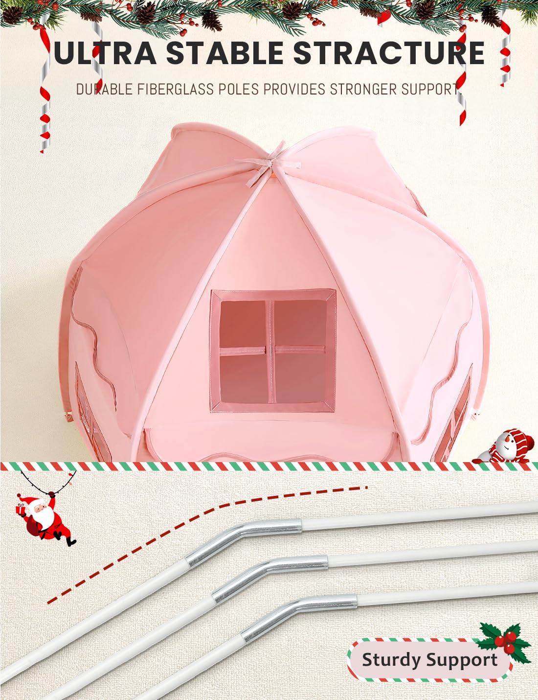 Besrey indoor outdoor tent fits a cozy play space