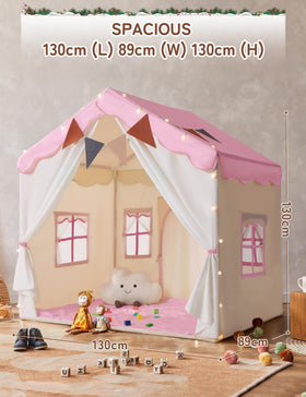 Besrey Kids Tent cozy play area with included padded mat and lights