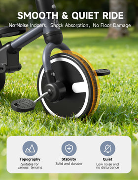 Besrey durable PU wheels provide a quiet, smooth ride with shock absorption.