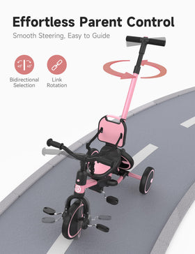 Besrey PU wheels with shock absorption for smooth rides on all surfaces.