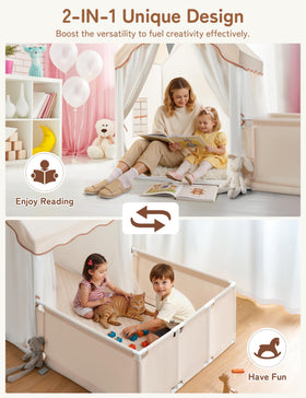 Besrey interior play space showing room for multiple kids and activities
