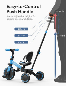 Besrey easy-assemble blue quick setup for busy parents.