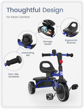 Besrey adjustable-seat design grows with your child for longer use