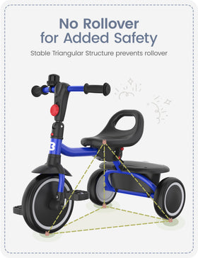 Besrey tricycle bell feature adds playful signaling during rides