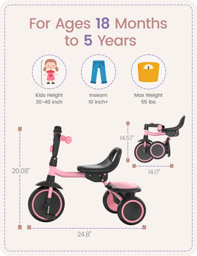 Besrey tricycle in indoor use with smooth EVA wheels