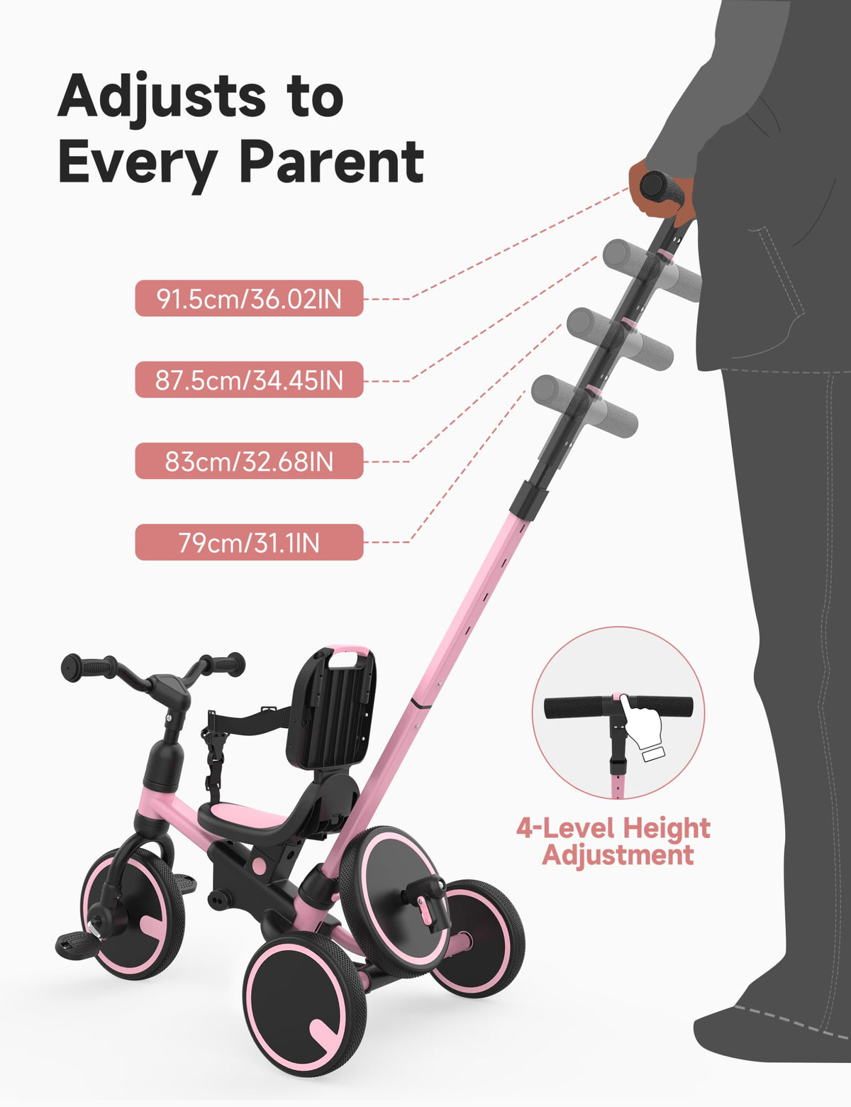 Besrey tool-free assembly demonstrated with a smart buckle for quick setup.