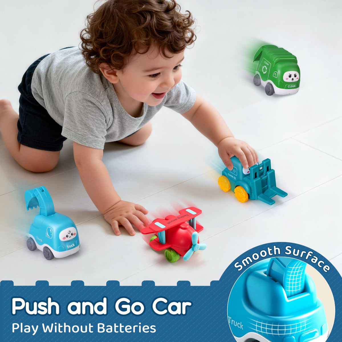 Bessome Big Cartoon Truck made from non-toxic ABS material for safe play.