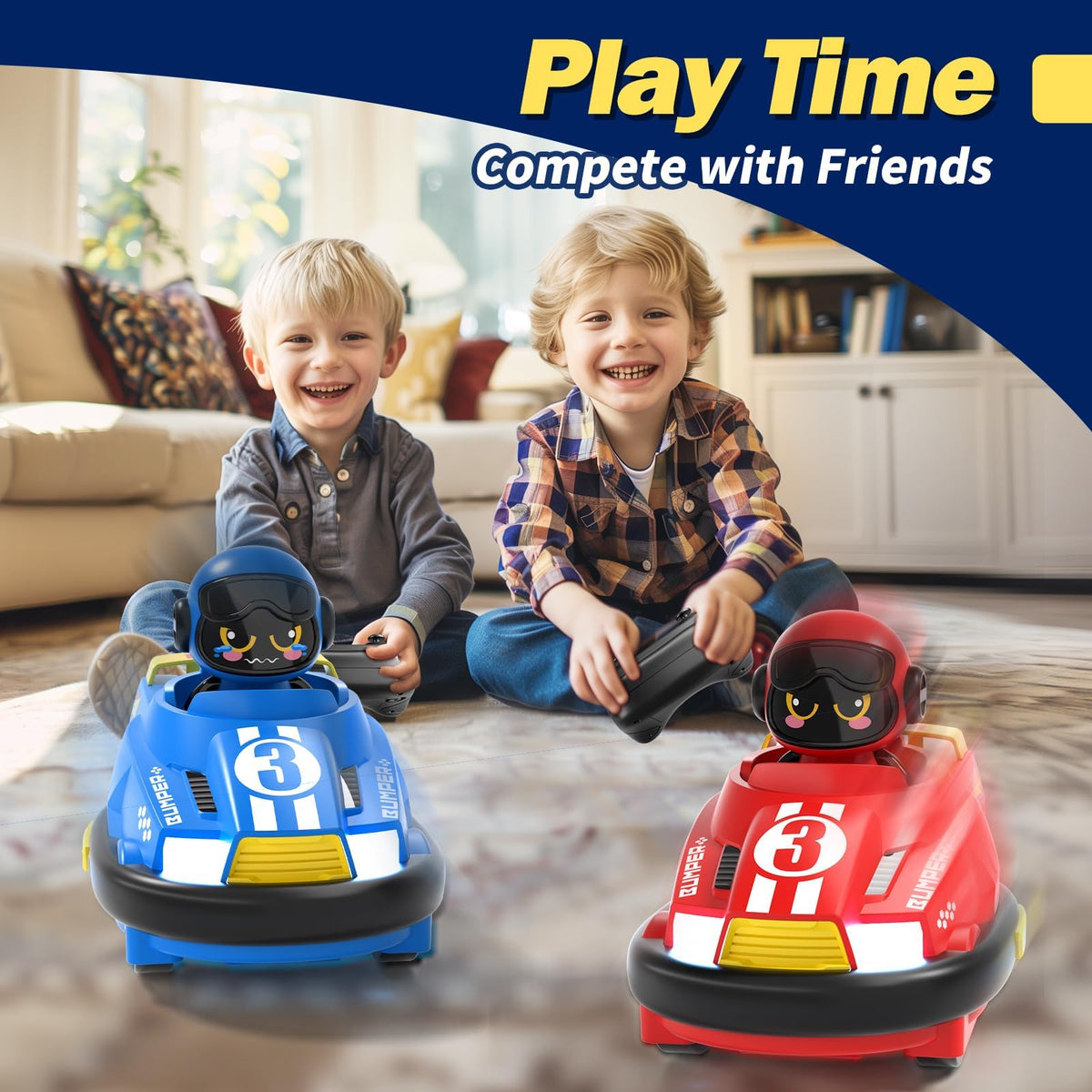 bessome dual remote controls designed for little hands to master