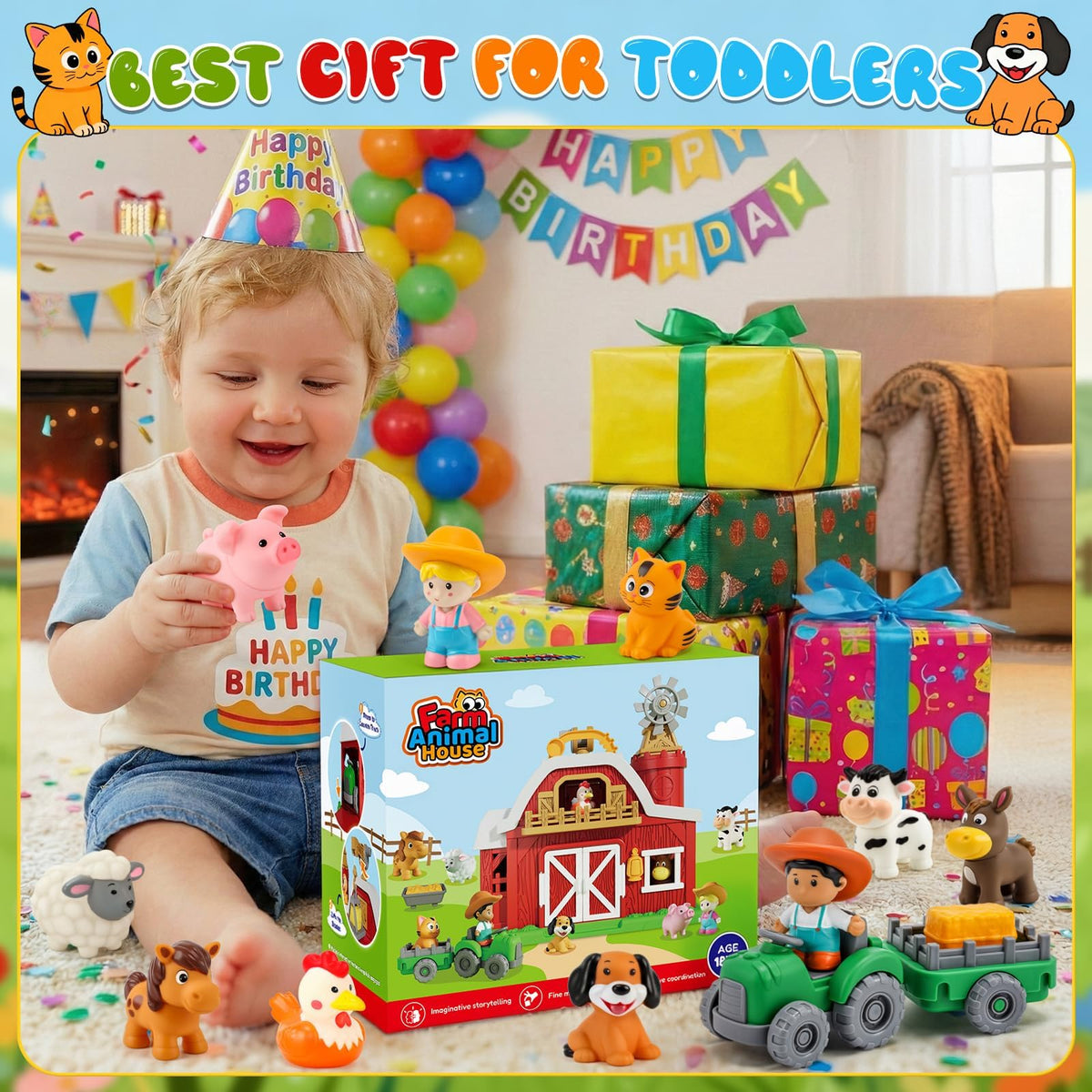 Bessome farm barn playset great gift for toddlers and preschoolers.