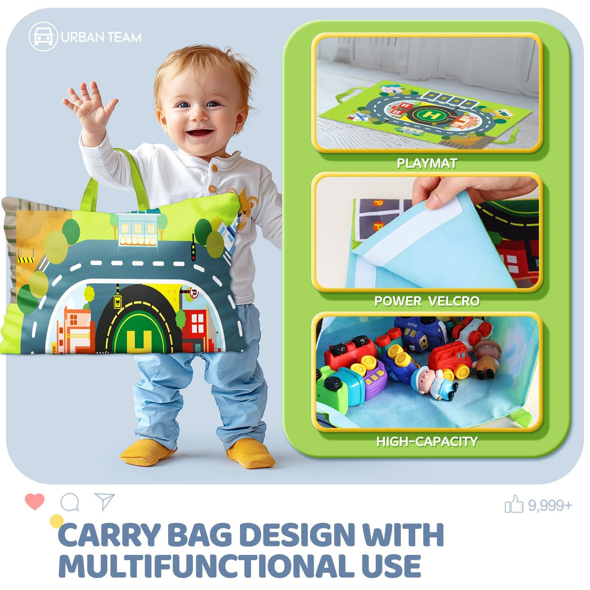 Bessome garbage truck soft rubber toy car with rounded edges for little hands