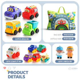 Bessome small blue toy car supports color recognition during play