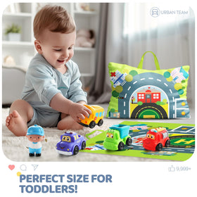 Bessome small red toy car enhances grasp and rolling exploration