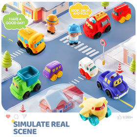 Bessome soft rubber toy figure for imaginative play with cars