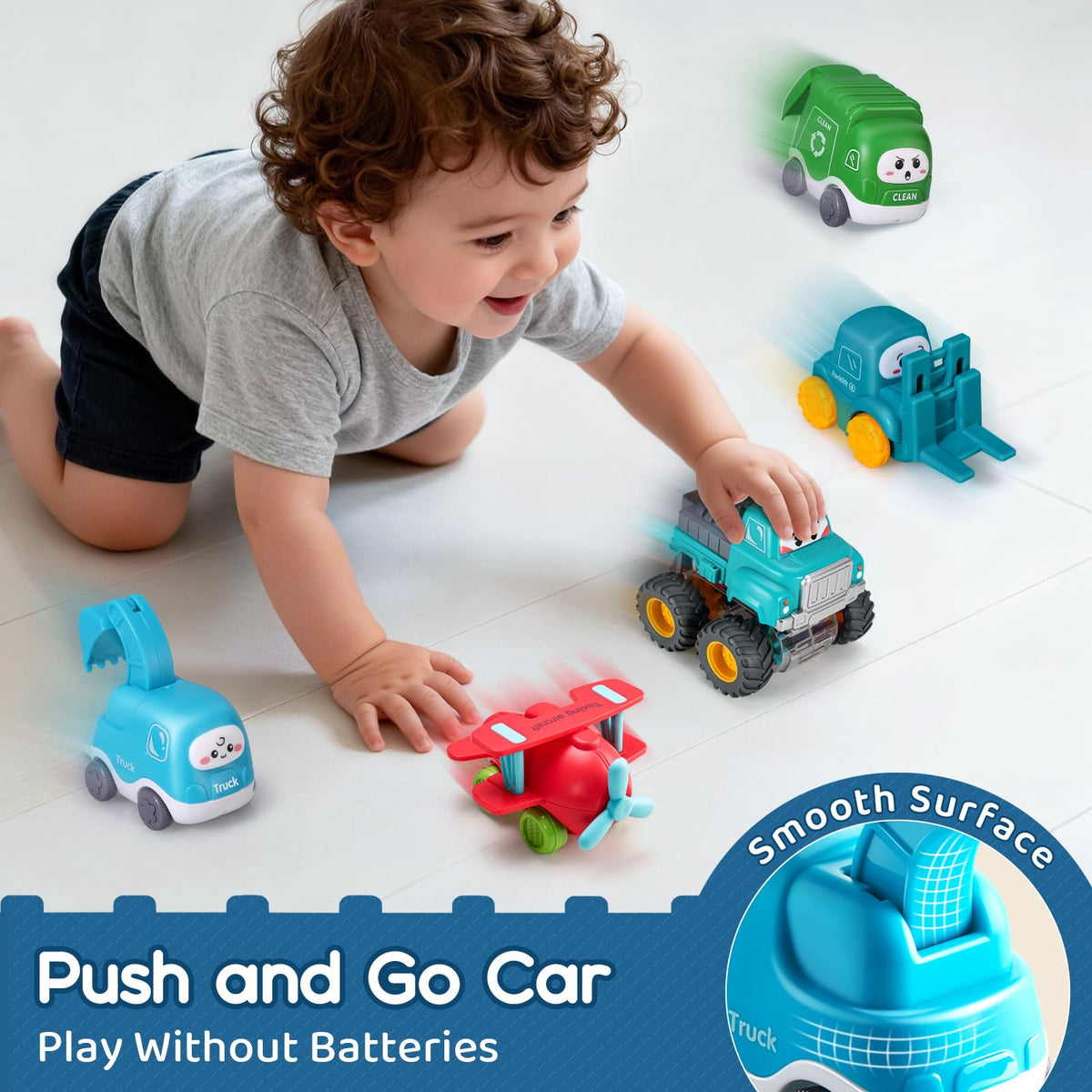 Bessome trailer-attached truck supports cooperative, shared play sessions.