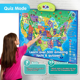 BEST LEARNING i-Poster My USA floor-mat setup supports hands-on study anywhere.