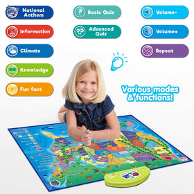BEST LEARNING i-Poster My USA tap-and-speak feature announces capitals interactively for kids.