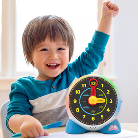 Kid-friendly size supports safe, active play with BEST LEARNING clock.
