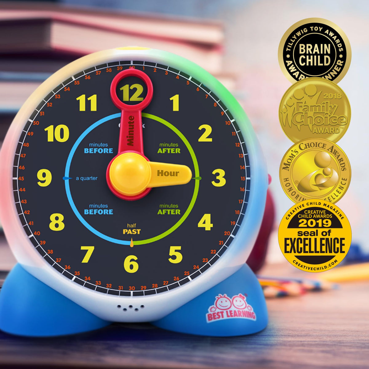 Interactive hour hand control improves time-telling confidence with BEST LEARNING.