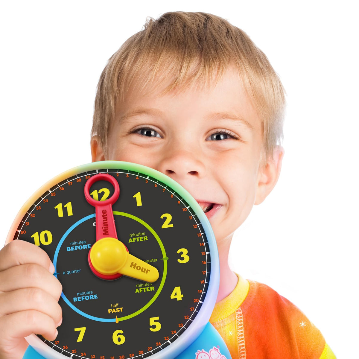 BEST LEARNING clock encourages hands-on learning and early math exploration.
