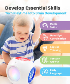 BEST LEARNING Learning Cube emitting instrument sounds for musical play