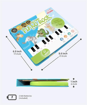 BEST LEARNING My First Piano Book requires two AAA alkaline batteries included for immediate play.