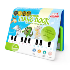 BEST LEARNING My First Piano Book front cover shows a kid-friendly keyboard inviting exploration.