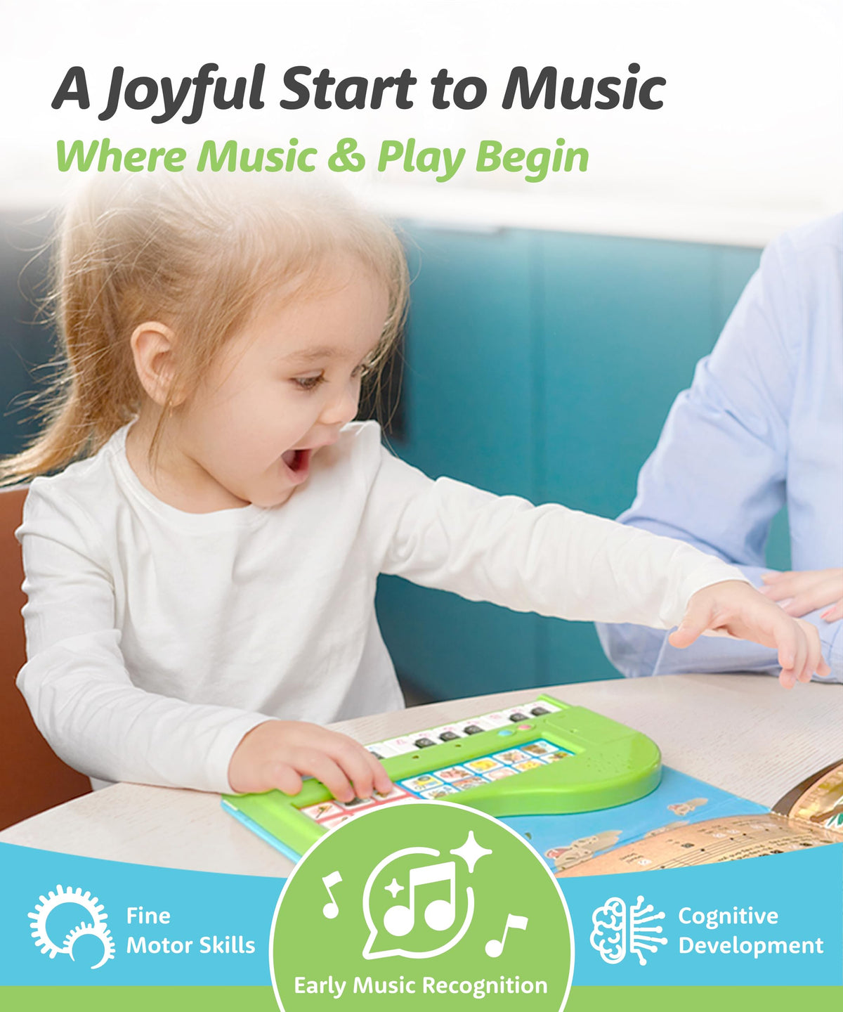 BEST LEARNING My First Piano Book illustrated songbook introduces 10 tunes for guided play.