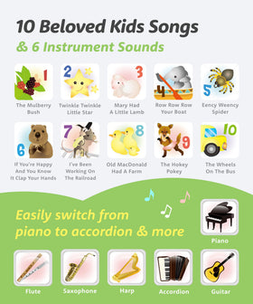 BEST LEARNING My First Piano Book compact design for travel and classroom use.