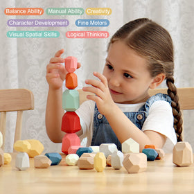 BESTAMTOY colorful blocks closeup shows eco-friendly finish and smooth, safe surfaces